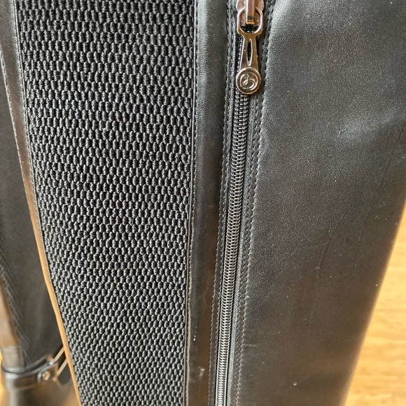 Blondo Lana Leather Waterproof Tall Wedge Riding boot with Stretch 8.5 - Picture 2 of 13